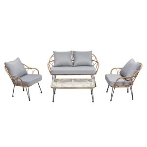 wohnli-moebel-suche-800000635161 Wohnli Möbelsuche - GARTENMÖBELSET CAIRO 4er Set braun