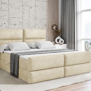 wohnli-moebel-suche-800000635835-1 BOXBETT BOXI3-Z - 140x200 cm - H3 - Beige Holzwerkstoff ALTDECOR Möbel > Betten > Boxspringbetten Beige