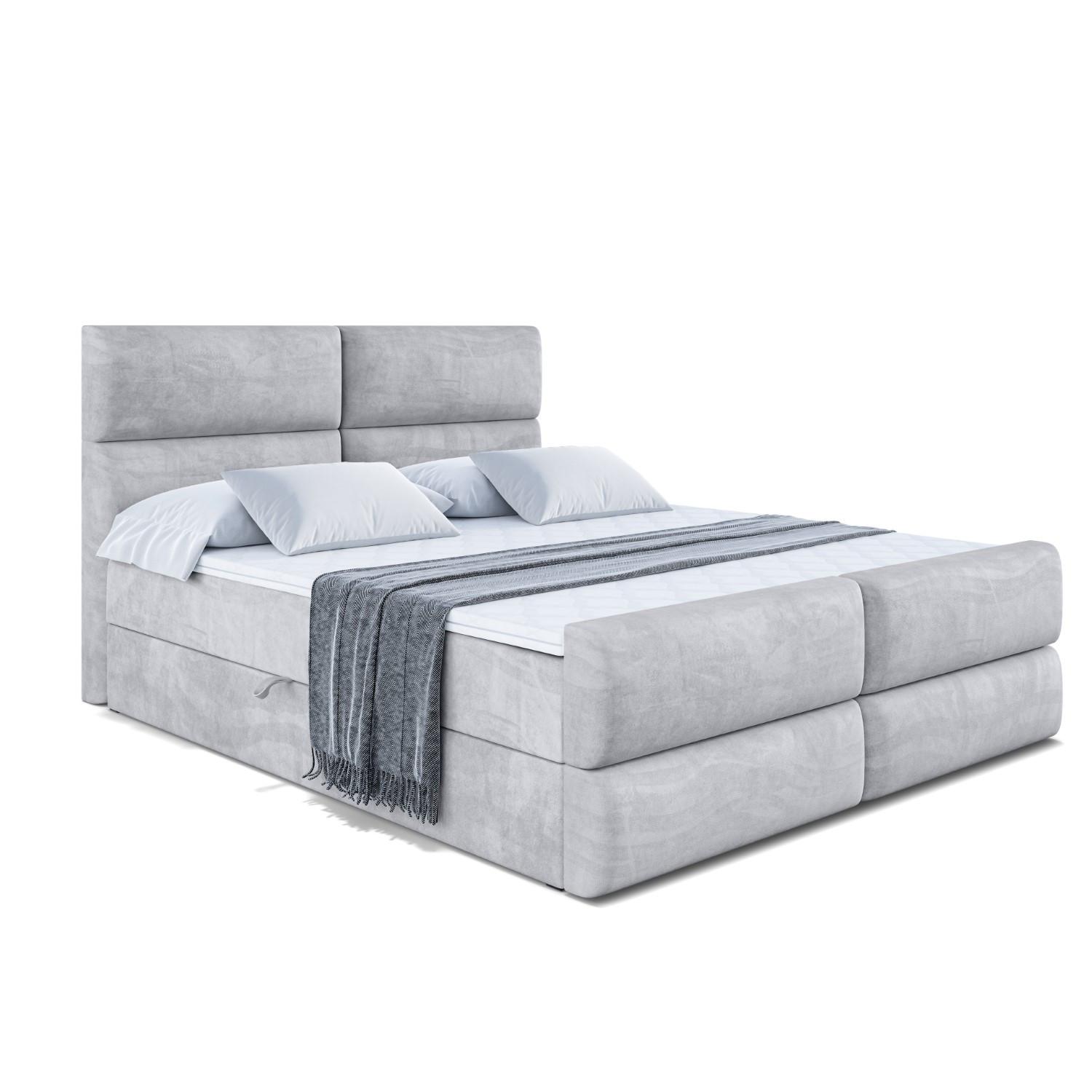 Wohnli Möbelsuche - BOXBETT BOXI3-Z - 160x200 cm - H3 - Hellgrau