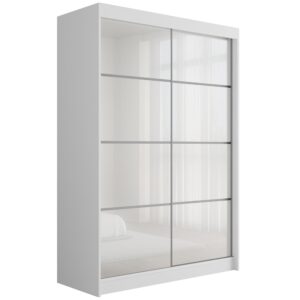Wohnli Möbelsuche - KLEIDERSCHRANK PEKA III - 150 cm - Weiß