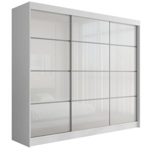 Wohnli Möbelsuche - KLEIDERSCHRANK PEKA III - 250 cm - Weiß