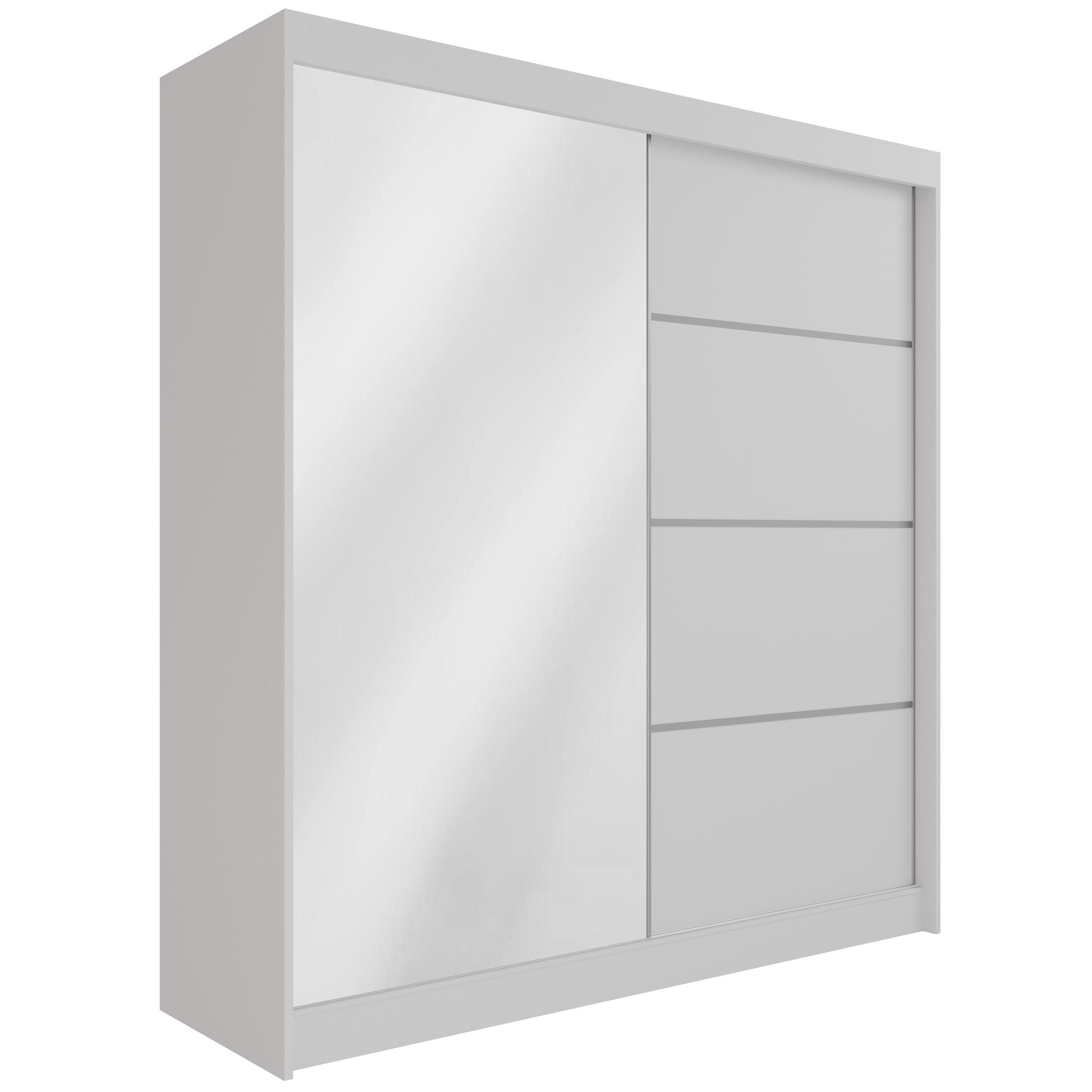 Wohnli Möbelsuche - KLEIDERSCHRANK PAOKI - 200 cm - Weiß