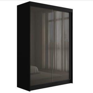 wohnli-moebel-suche-800000635958 Wohnli Möbelsuche - KLEIDERSCHRANK PEKA - 120 cm - Schwarz|Grau