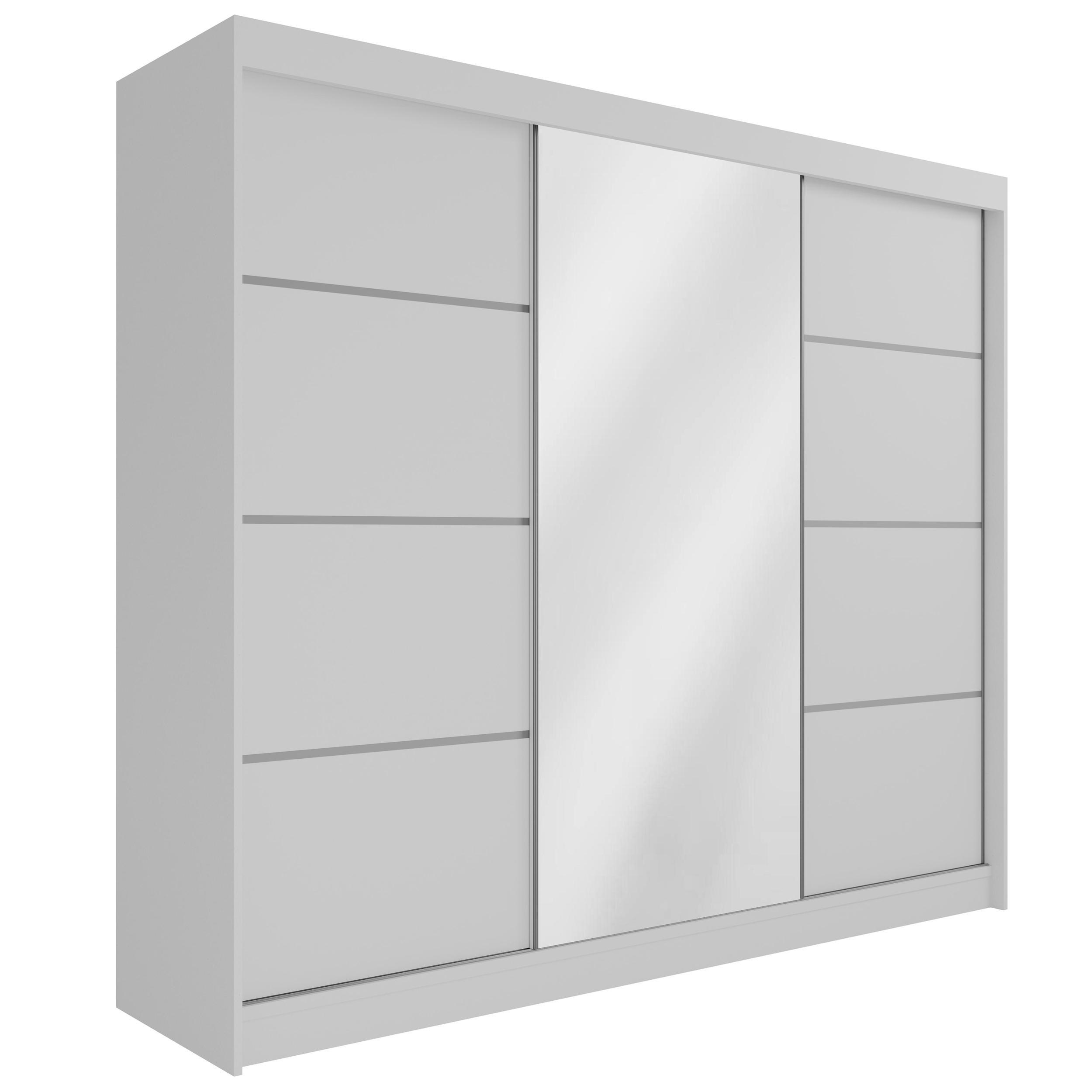 Wohnli Möbelsuche - KLEIDERSCHRANK PAOKI - 250 cm - Weiß