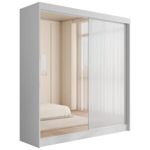 wohnli-moebel-suche-800000636136 Wohnli Möbelsuche - KLEIDERSCHRANK VESLI - 200 cm - Weiß