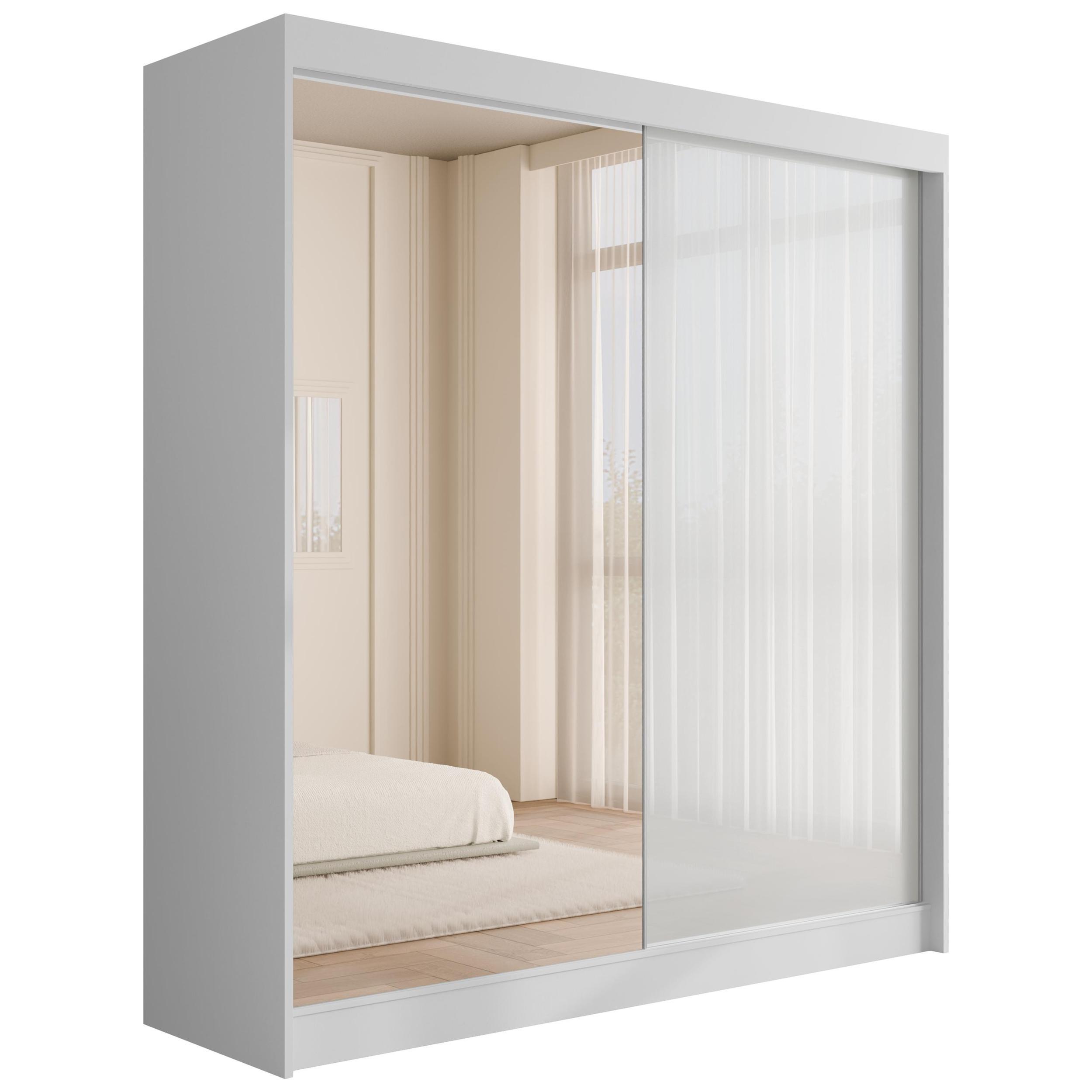 wohnli-moebel-suche-800000636136 Wohnli Möbelsuche - KLEIDERSCHRANK VESLI - 200 cm - Weiß