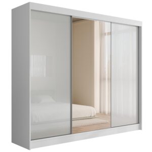 wohnli-moebel-suche-800000636189 Wohnli Möbelsuche - KLEIDERSCHRANK VESLI - 250 cm - Weiß