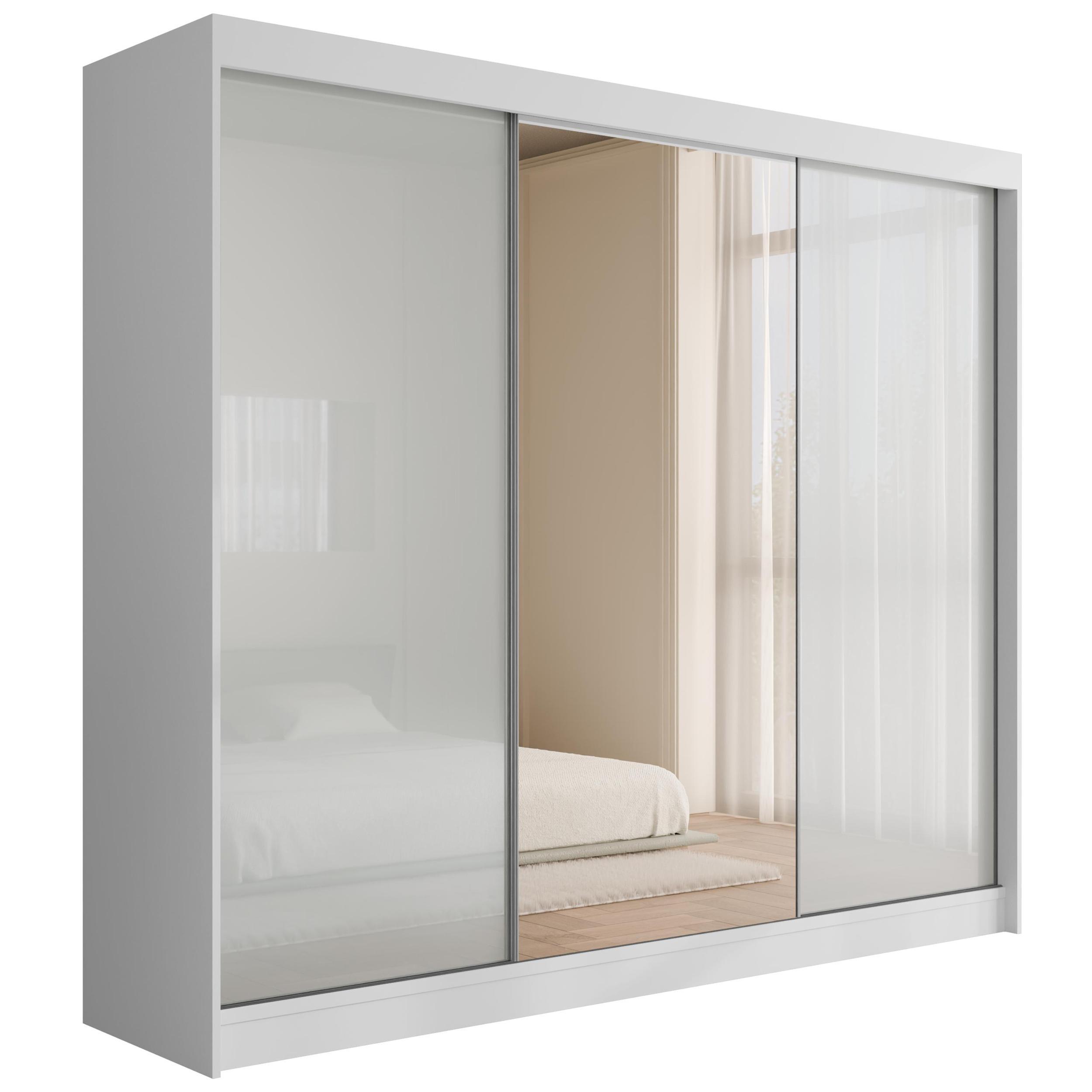 wohnli-moebel-suche-800000636189 Wohnli Möbelsuche - KLEIDERSCHRANK VESLI - 250 cm - Weiß