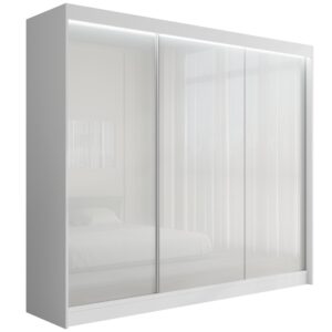 wohnli-moebel-suche-800000636272 Wohnli Möbelsuche - KLEIDERSCHRANK PEKA mit LED - 250 cm - Weiß