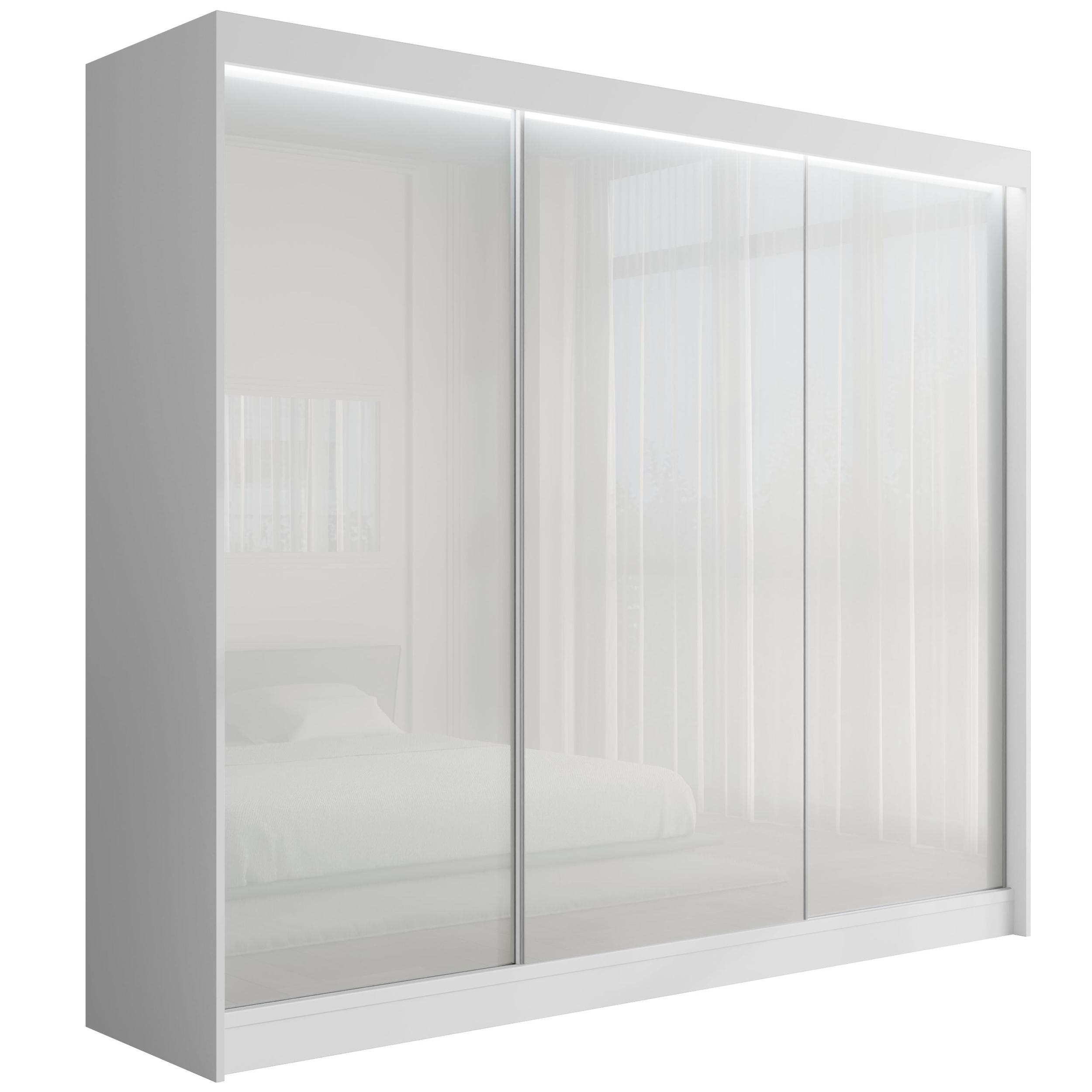 wohnli-moebel-suche-800000636272 Wohnli Möbelsuche - KLEIDERSCHRANK PEKA mit LED - 250 cm - Weiß
