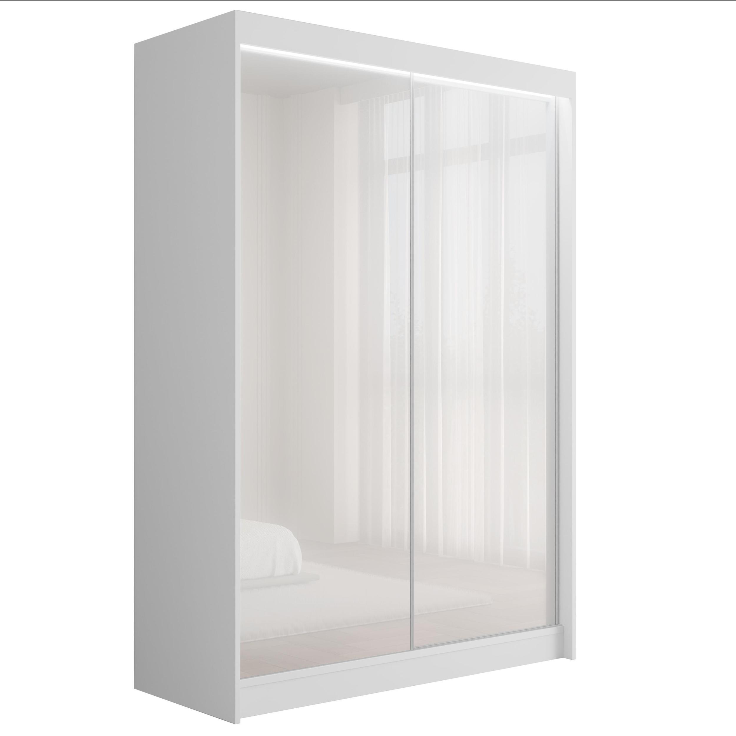 wohnli-moebel-suche-800000636282 Wohnli Möbelsuche - KLEIDERSCHRANK PEKA mit LED - 150 cm - Weiß