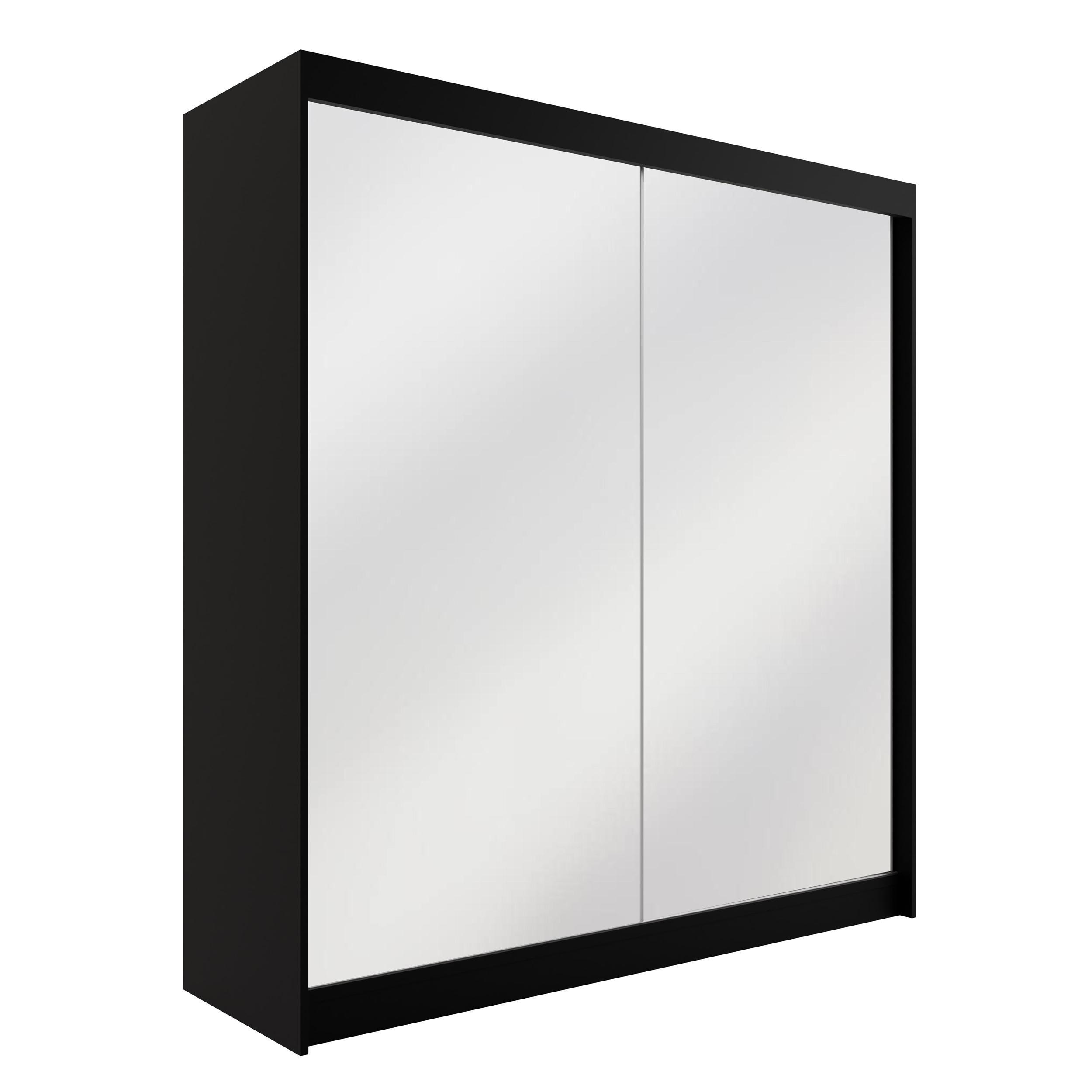 wohnli-moebel-suche-800000636692 Wohnli Möbelsuche - KLEIDERSCHRANK AMOHA - 200 cm - Schwarz
