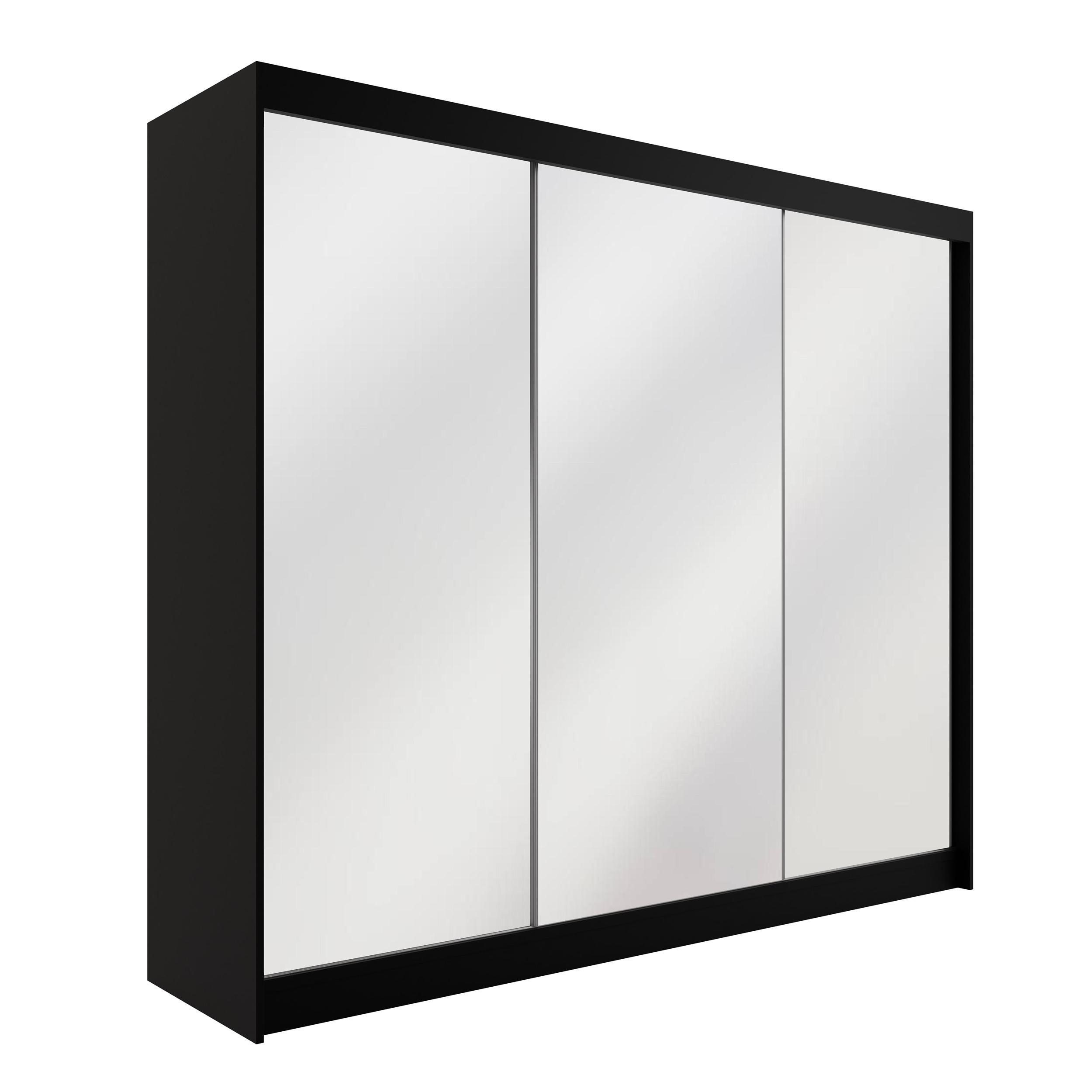 wohnli-moebel-suche-800000636731 Wohnli Möbelsuche - KLEIDERSCHRANK AMOHA - 250 cm - Schwarz