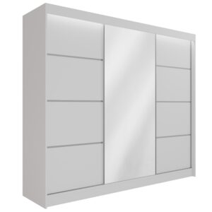 wohnli-moebel-suche-800000636759 Wohnli Möbelsuche - KLEIDERSCHRANK PAOKI mit LED - 250 cm - Weiß