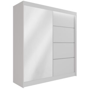wohnli-moebel-suche-800000636763 Wohnli Möbelsuche - KLEIDERSCHRANK PAOKI mit LED - 200 cm - Weiß