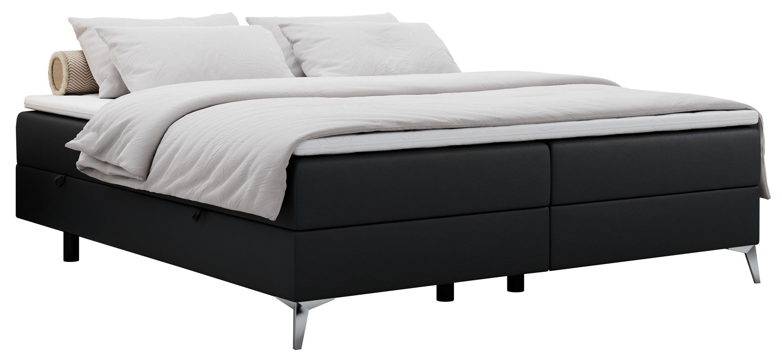 wohnli-moebel-suche-800000637676 Wohnli Möbelsuche - BOXBETT LESS 120/200 Schwarz Kunstleder - H4