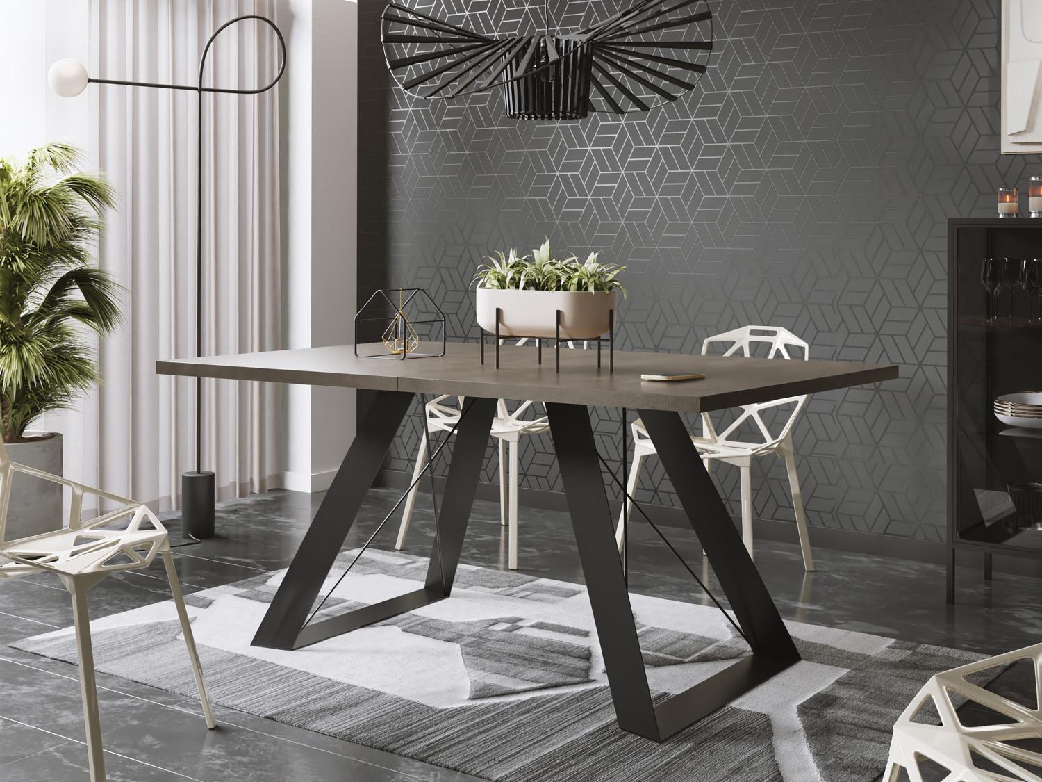 wohnli-moebel-suche-800000640099-1 Dunkelgrauer Chicago Beton 160-260/90/76 cm