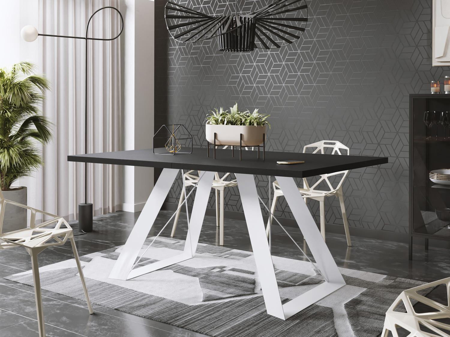 wohnli-moebel-suche-800000640114-1 Schwarz 140-240/80/76 cm