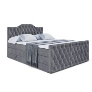 wohnli-moebel-suche-800000641674 Wohnli Möbelsuche - BOXSPRINGBETT VILA-1-Z KING - 160x200 - H3/H4 - Dunkelgrau