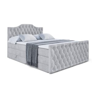 wohnli-moebel-suche-800000641785 Wohnli Möbelsuche - BOXSPRINGBETT VILA-1-Z KING - 200x200 - H3/H4 - Hellgrau
