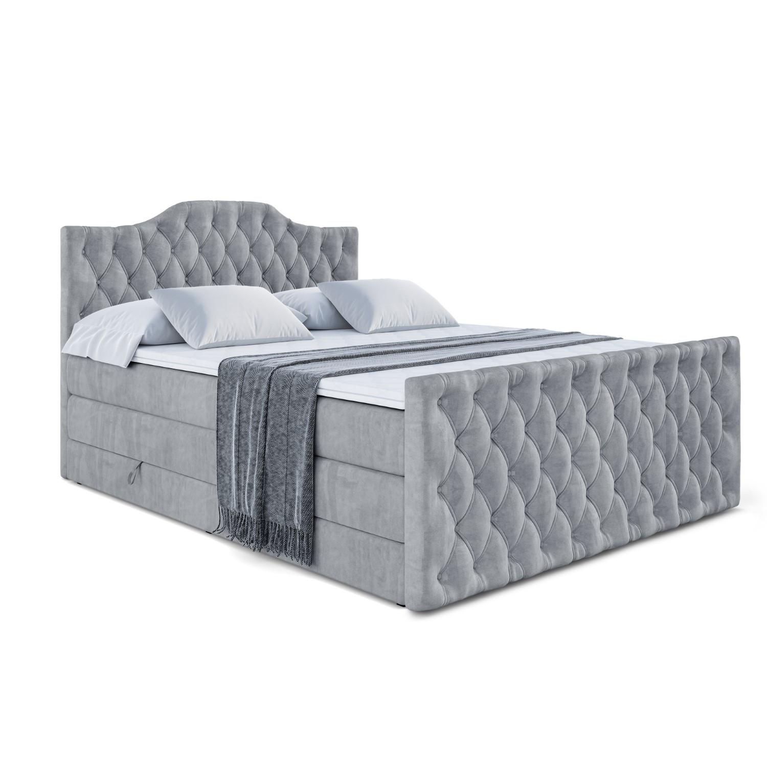 wohnli-moebel-suche-800000641794 Wohnli Möbelsuche - BOXSPRINGBETT VILA-1-Z KING - 180x200 - H3/H4 - Grau