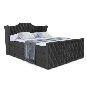 wohnli-moebel-suche-800000641813 Wohnli Möbelsuche - BOXSPRINGBETT VILA-Z KING - 160x200 - H3/H4 - Schwarz
