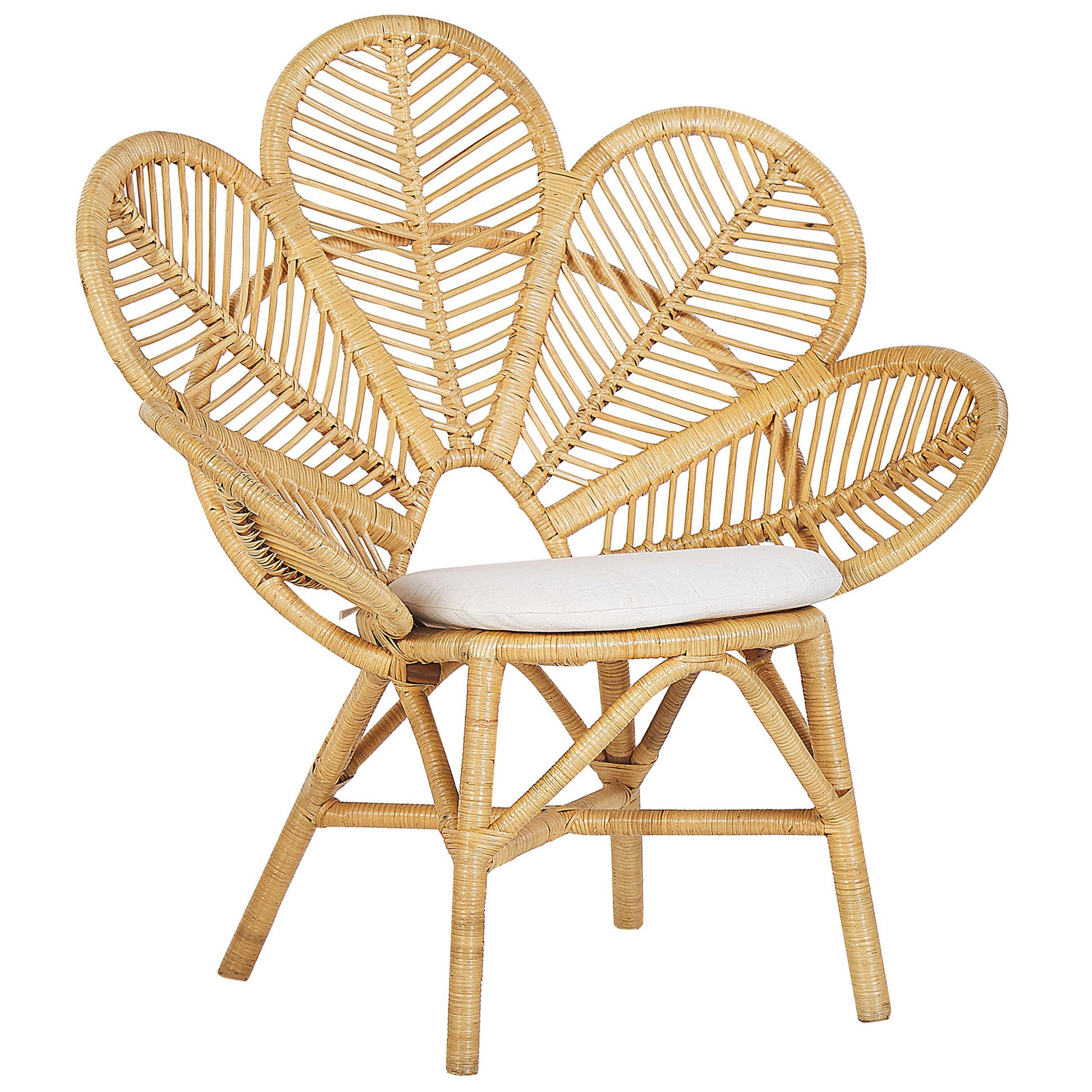 wohnli-moebel-suche-800000643150 Wohnli Möbelsuche - RATTANSTUHL natürlich Auflage beige Pfauform Florentine