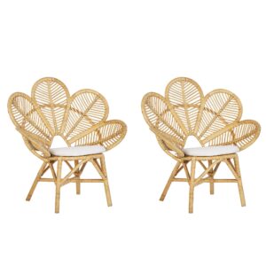 wohnli-moebel-suche-800000643151 Wohnli Möbelsuche - RATTANSTUHL 2er-Set natürlich Auflage beige Pfauform Florentine