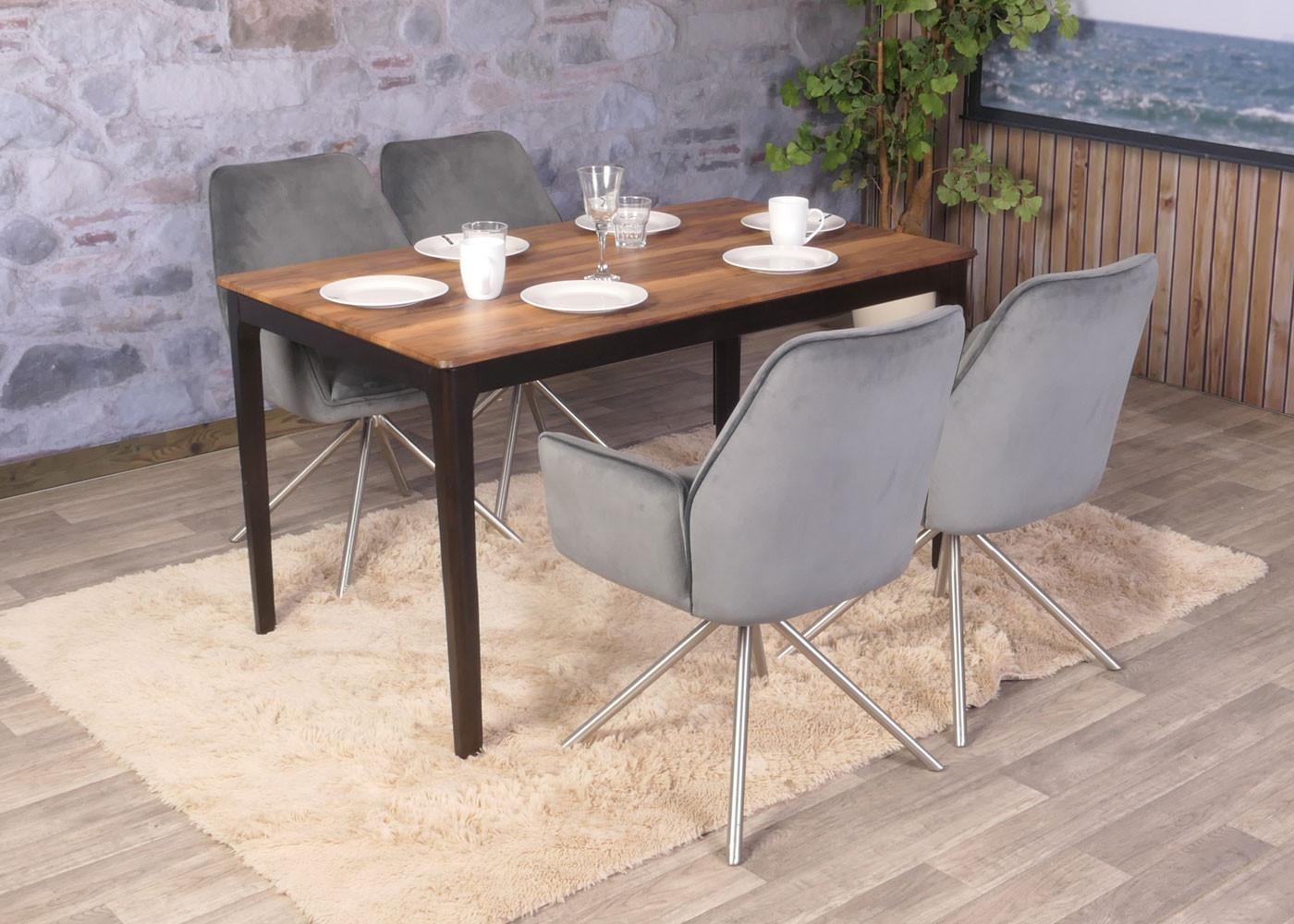 ESSTISCH rechteckig Braun Holz MCW Möbel > Tische > Esstische Braun