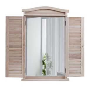 wohnli-moebel-suche-800000644642 Wohnli Möbelsuche - WANDSPIEGEL MIT FENSTERLÄDEN Braun
