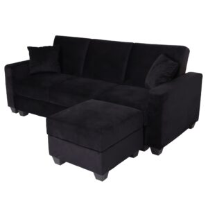wohnli-moebel-suche-800000644659 Wohnli Möbelsuche - SOFA MIT OTTOMANE Schwarz