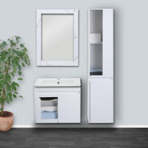 wohnli-moebel-suche-800000644663-1 WANDSPIEGEL Marmor Weiß Dekor Holzwerkstoff MCW Spiegel > Wandspiegel Weiß
