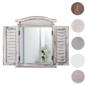 wohnli-moebel-suche-800000644696-1 WANDSPIEGEL MIT FENSTERLÄDEN Weiß Holz MCW Spiegel > Wandspiegel Weiß
