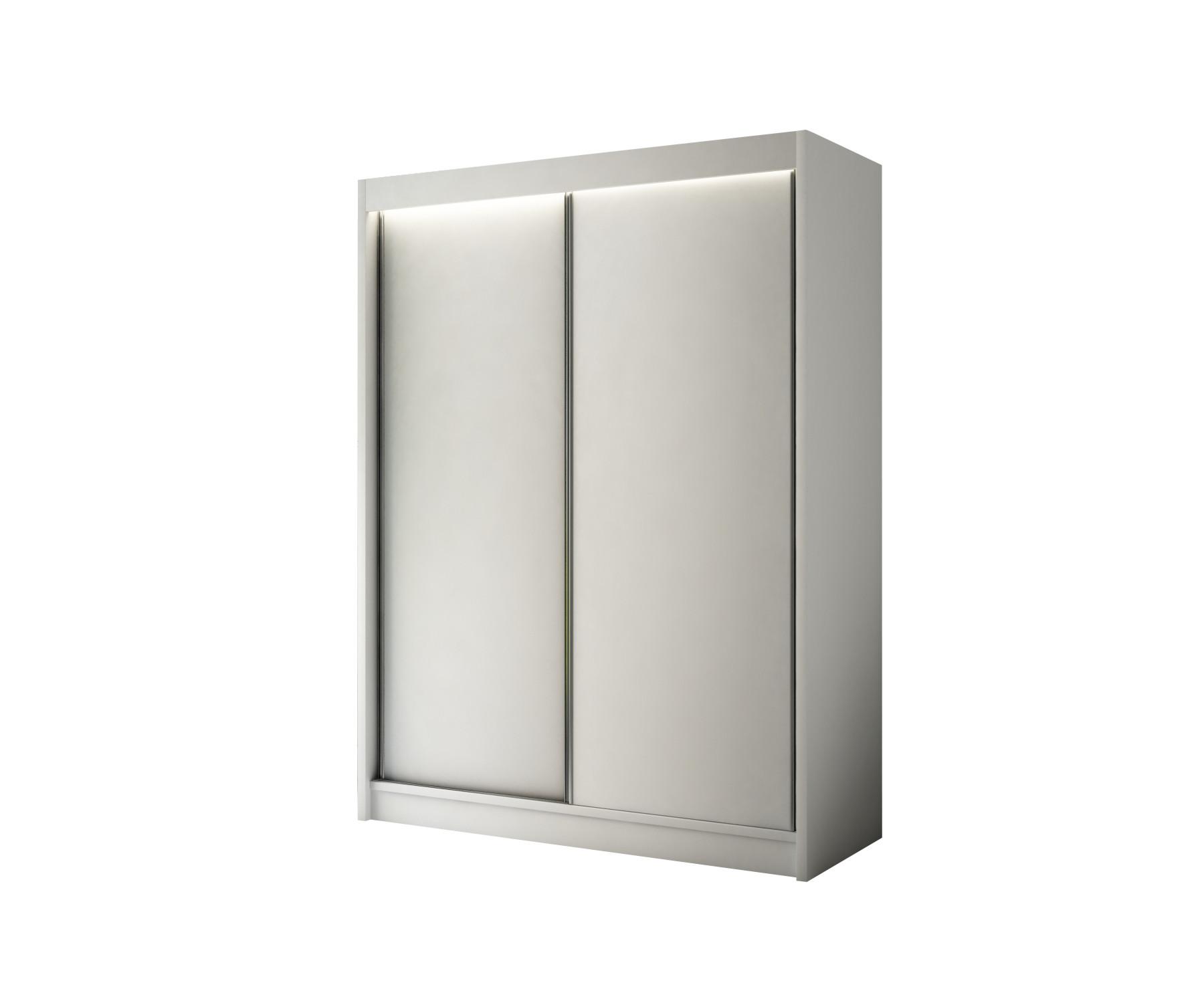 wohnli-moebel-suche-800000645695 Wohnli Möbelsuche - KLEIDERSCHRANK BEROG mit LED - 120 cm - Weiß