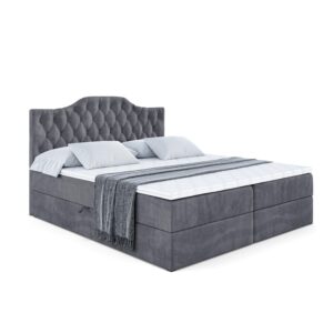 wohnli-moebel-suche-800000645926 Wohnli Möbelsuche - BOXBETT mit Matratze H4 und Lattenrost - VILA-1 - 120x200 cm - H4 - Dunkelgrau