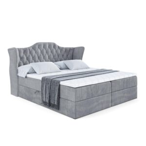 wohnli-moebel-suche-800000646135 Wohnli Möbelsuche - BOXBETT mit Matratze H4 und Lattenrost - VILA - 180x200 cm - H4 - Grau
