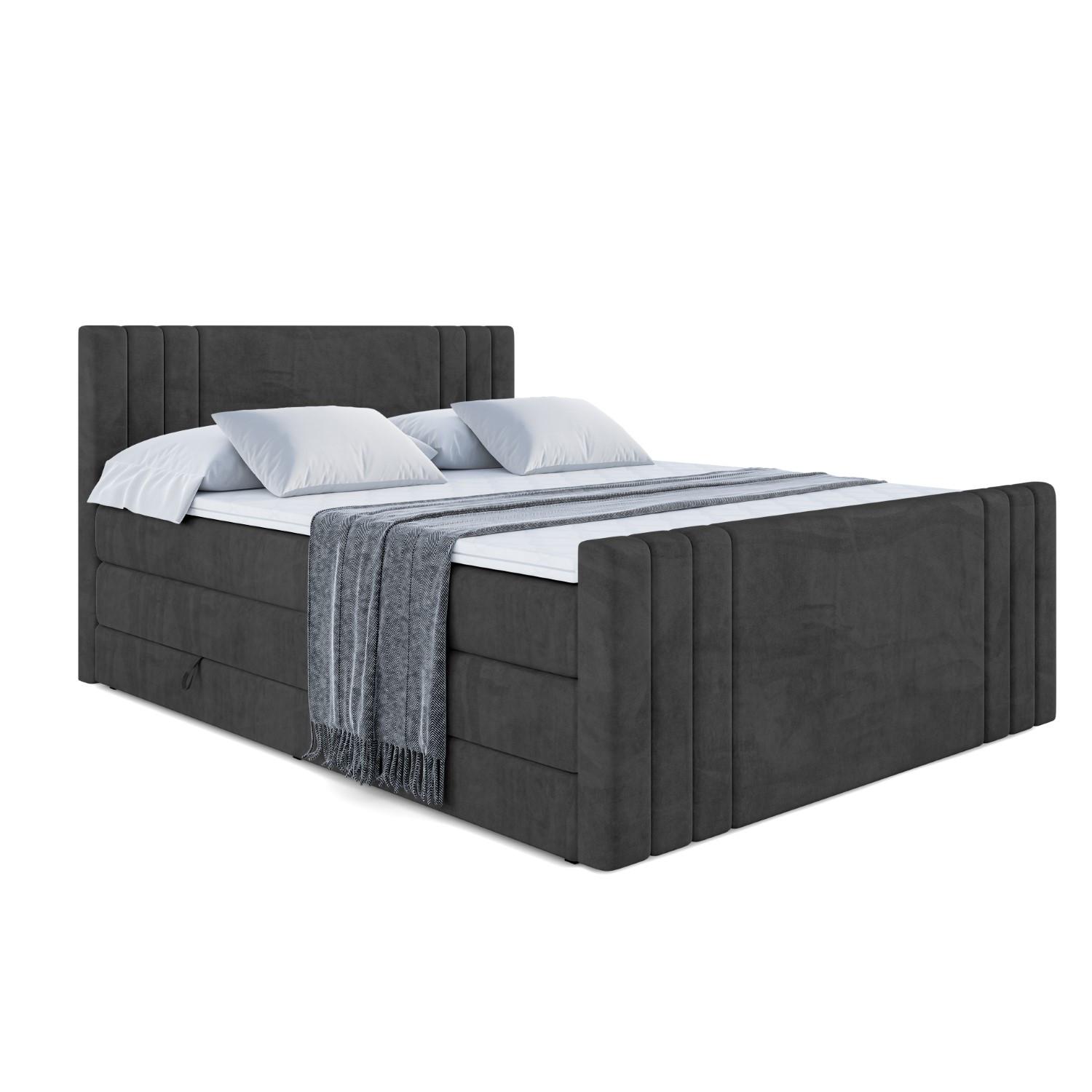 wohnli-moebel-suche-800000646376 Wohnli Möbelsuche - BOXSPRINGBETT IDRIKO-Z KING - 120x200 - H3/H4 - Schwarz