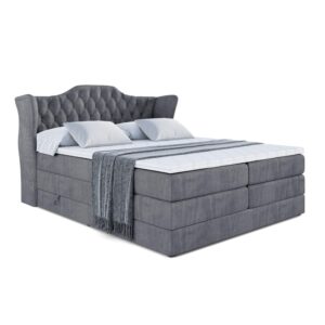 wohnli-moebel-suche-800000646430 Wohnli Möbelsuche - BOXSPRINGBETT VILA KING - 140x200 - H3/H4 - Dunkelgrau