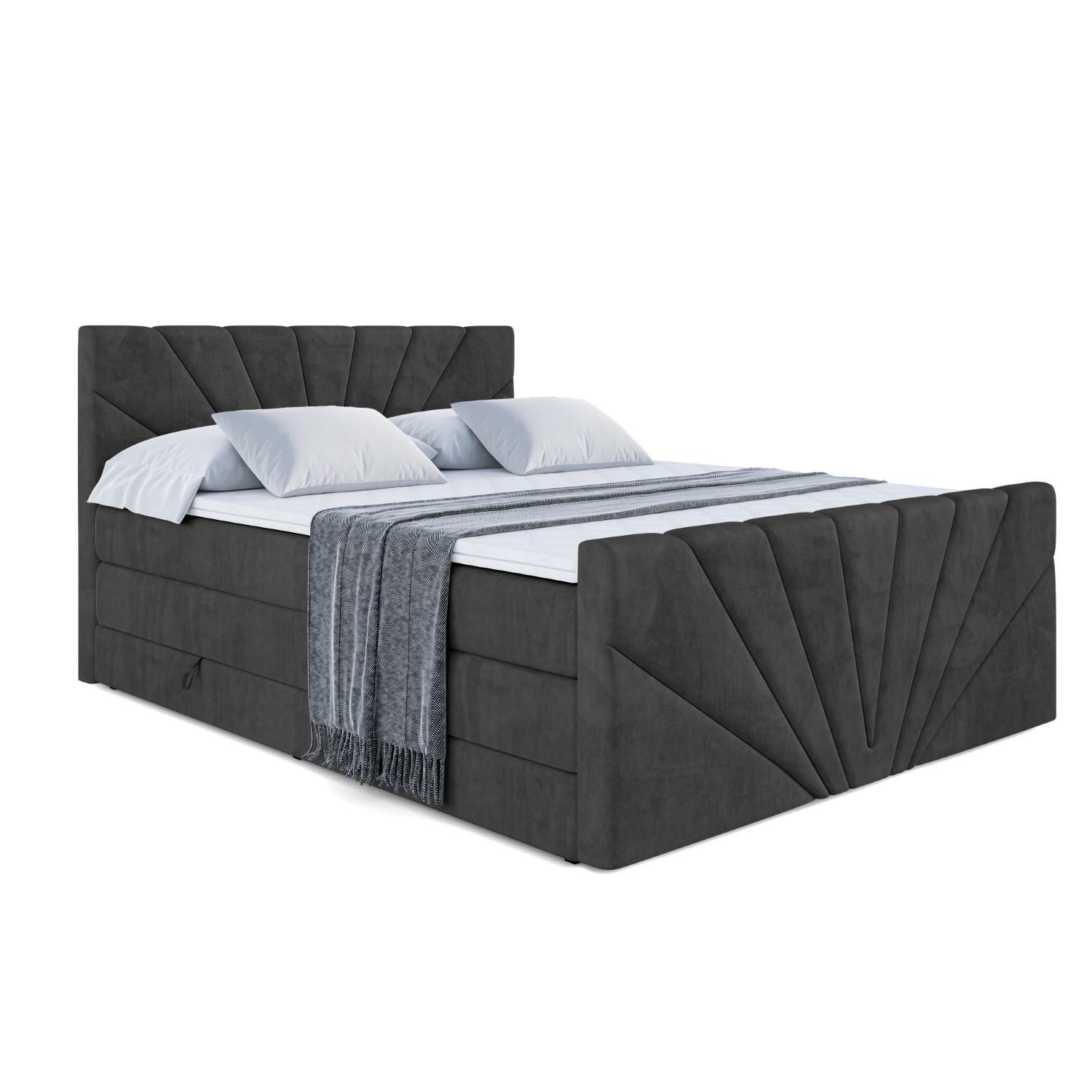wohnli-moebel-suche-800000646453 Wohnli Möbelsuche - BOXSPRINGBETT MILTIO-Z KING - 120x200 - H3/H4 - Schwarz