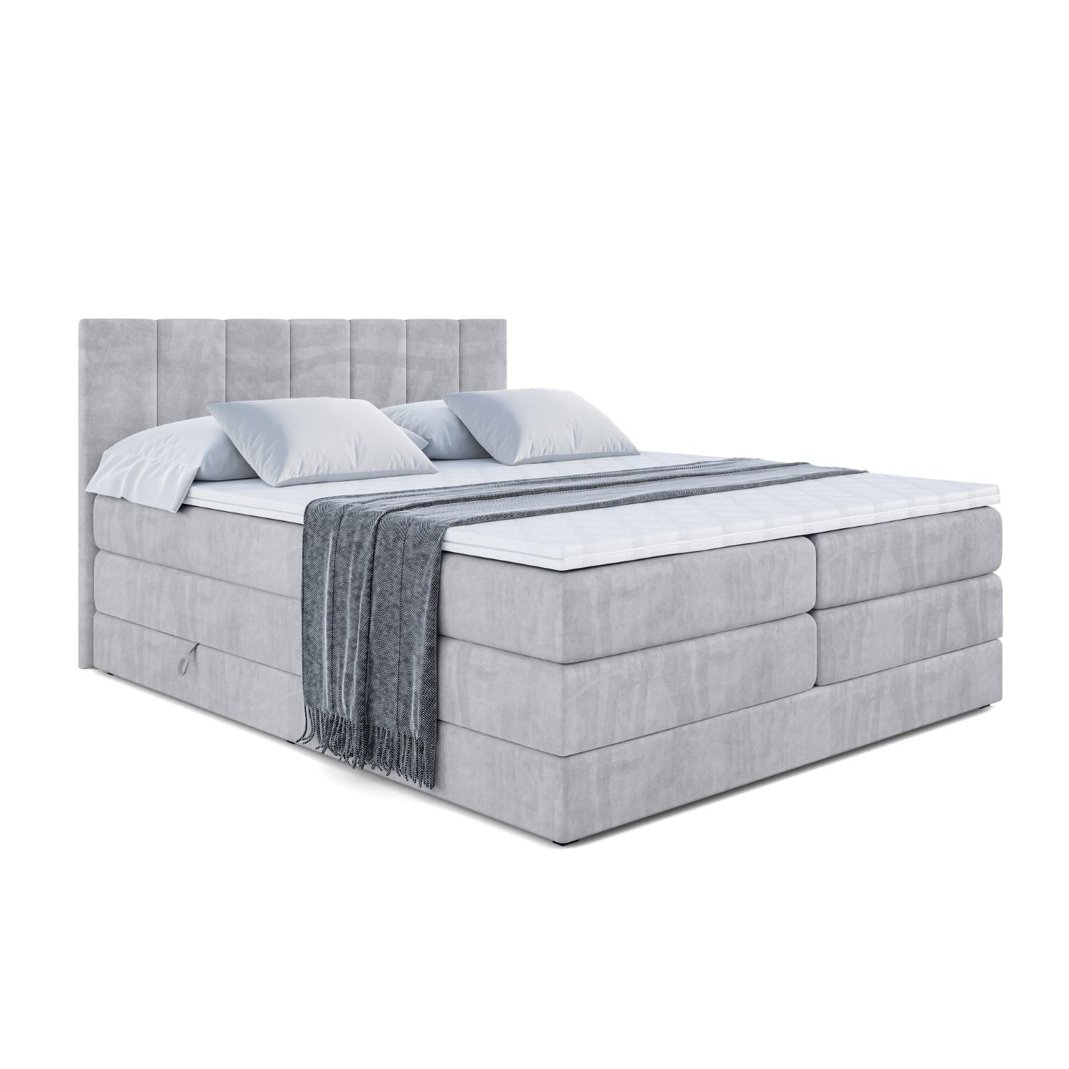 wohnli-moebel-suche-800000646610 Wohnli Möbelsuche - BOXSPRINGBETT MOETI KING - 180x200 - H3/H4 - Hellgrau