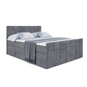 Wohnli Möbelsuche - BOXSPRINGBETT MOETI-Z KING - 200x200 - H3/H4 - Dunkelgrau