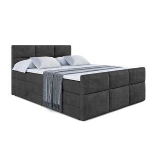 Wohnli Möbelsuche - BOXSPRINGBETT OHIO-Z KING - 160x200 - H3/H4 - Schwarz