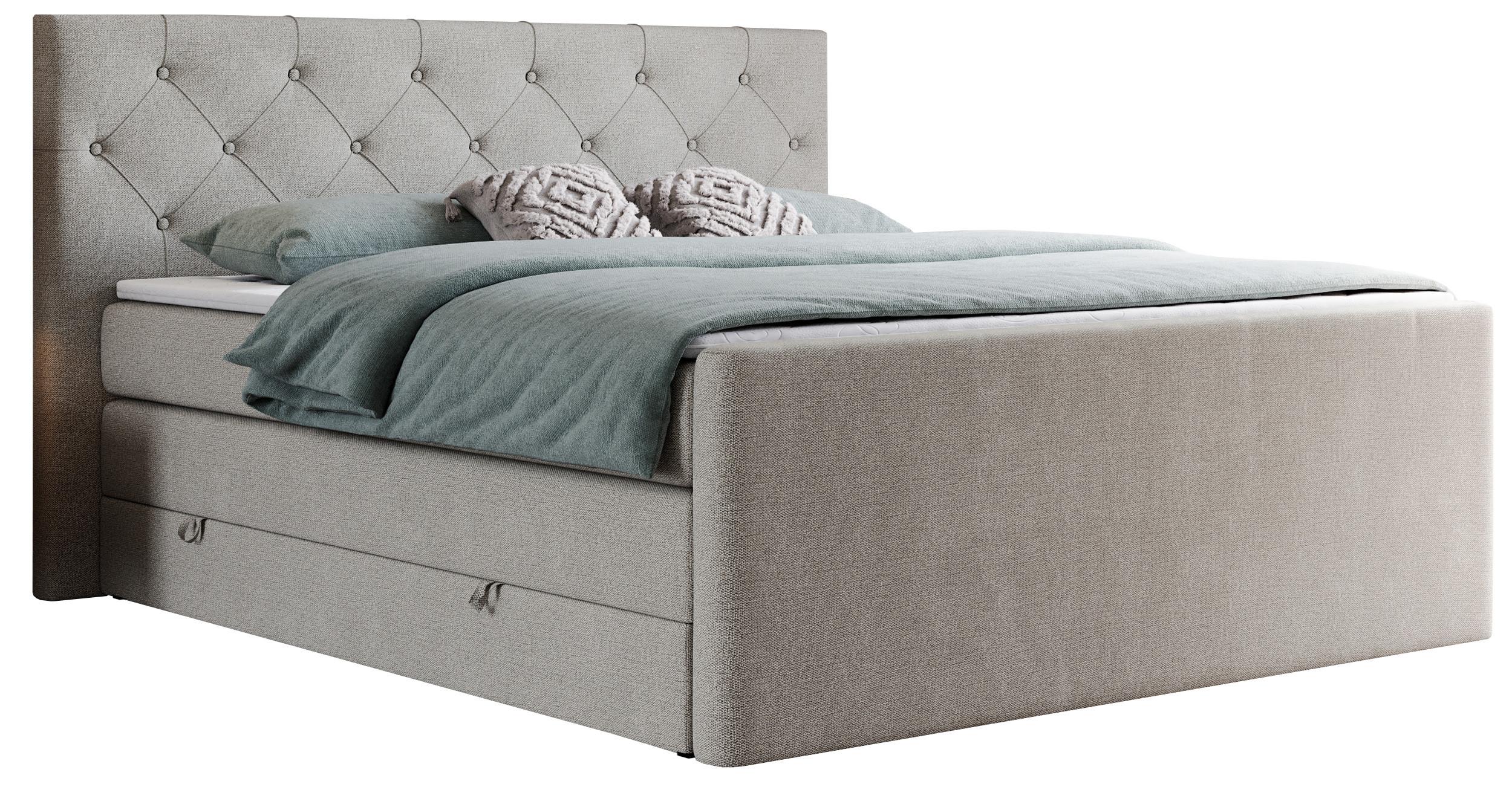 wohnli-moebel-suche-800000648296 Wohnli Möbelsuche - BOXSPRINGBETT KING VELEN 180/200 Beige Struktur - H3