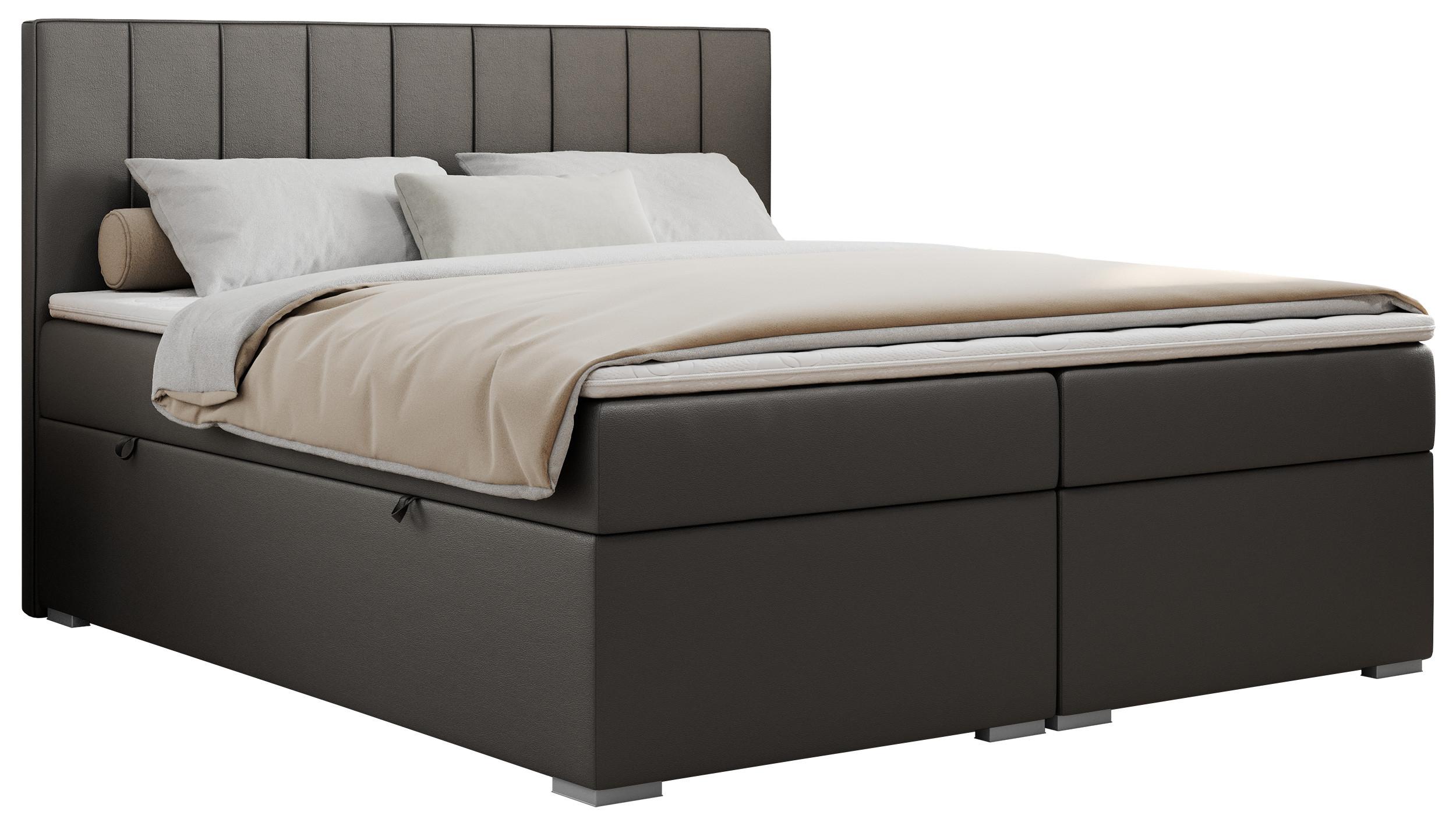 wohnli-moebel-suche-800000648455 Wohnli Möbelsuche - BOXBETT ALLY 120/200 Dunkelgrau Kunstleder - H4