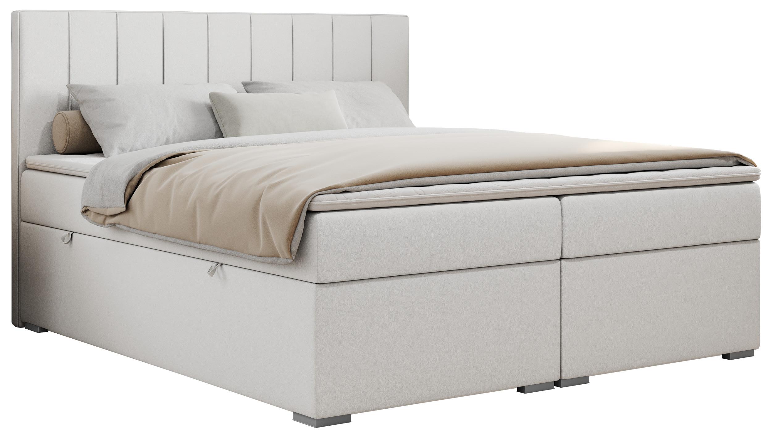 wohnli-moebel-suche-800000648499 Wohnli Möbelsuche - BOXBETT ALLY 160/200 Weiß Kunstleder - H3