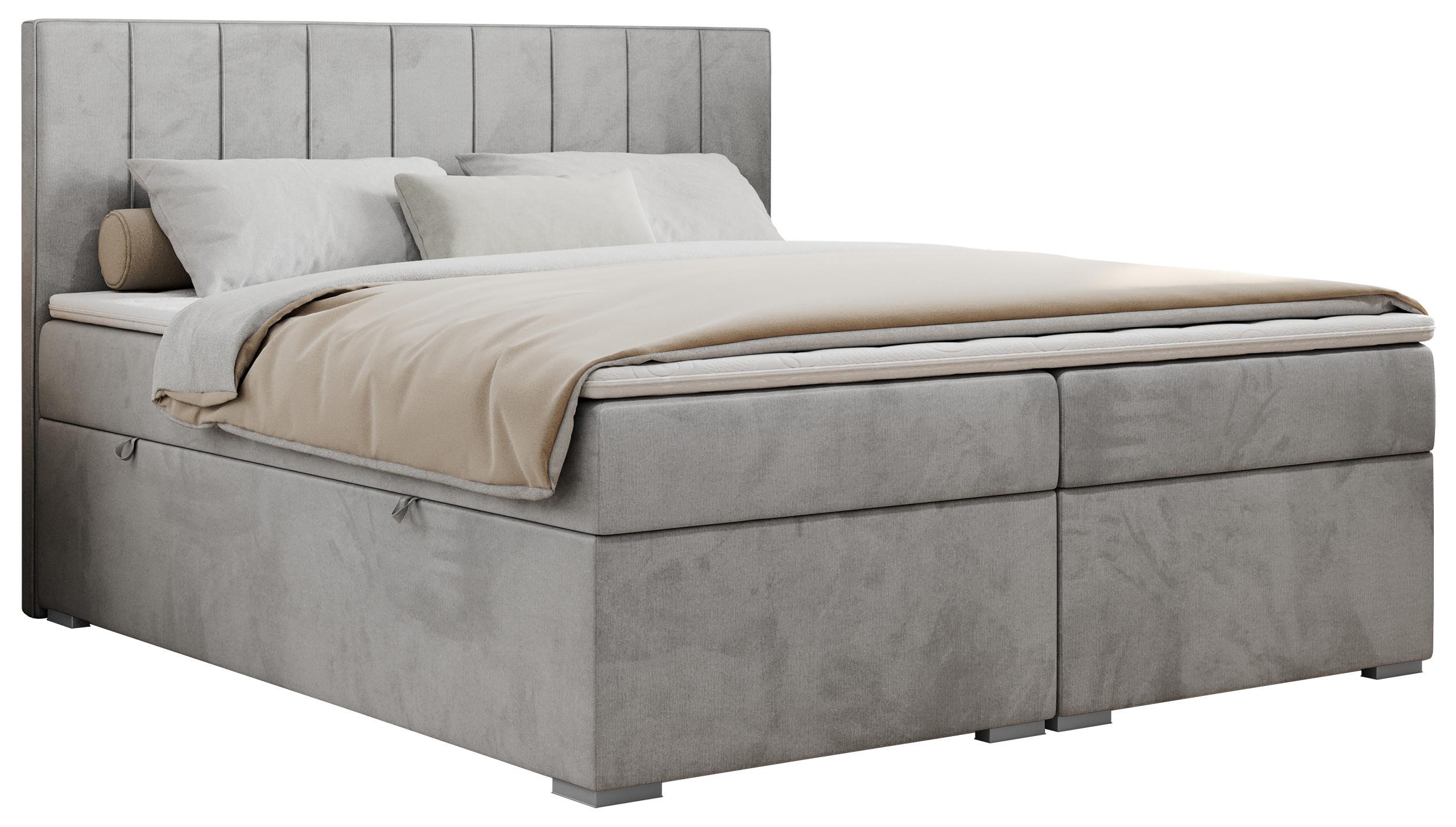 wohnli-moebel-suche-800000648591 Wohnli Möbelsuche - BOXBETT ALLY 120/200 Hellgrau Velvet - H4