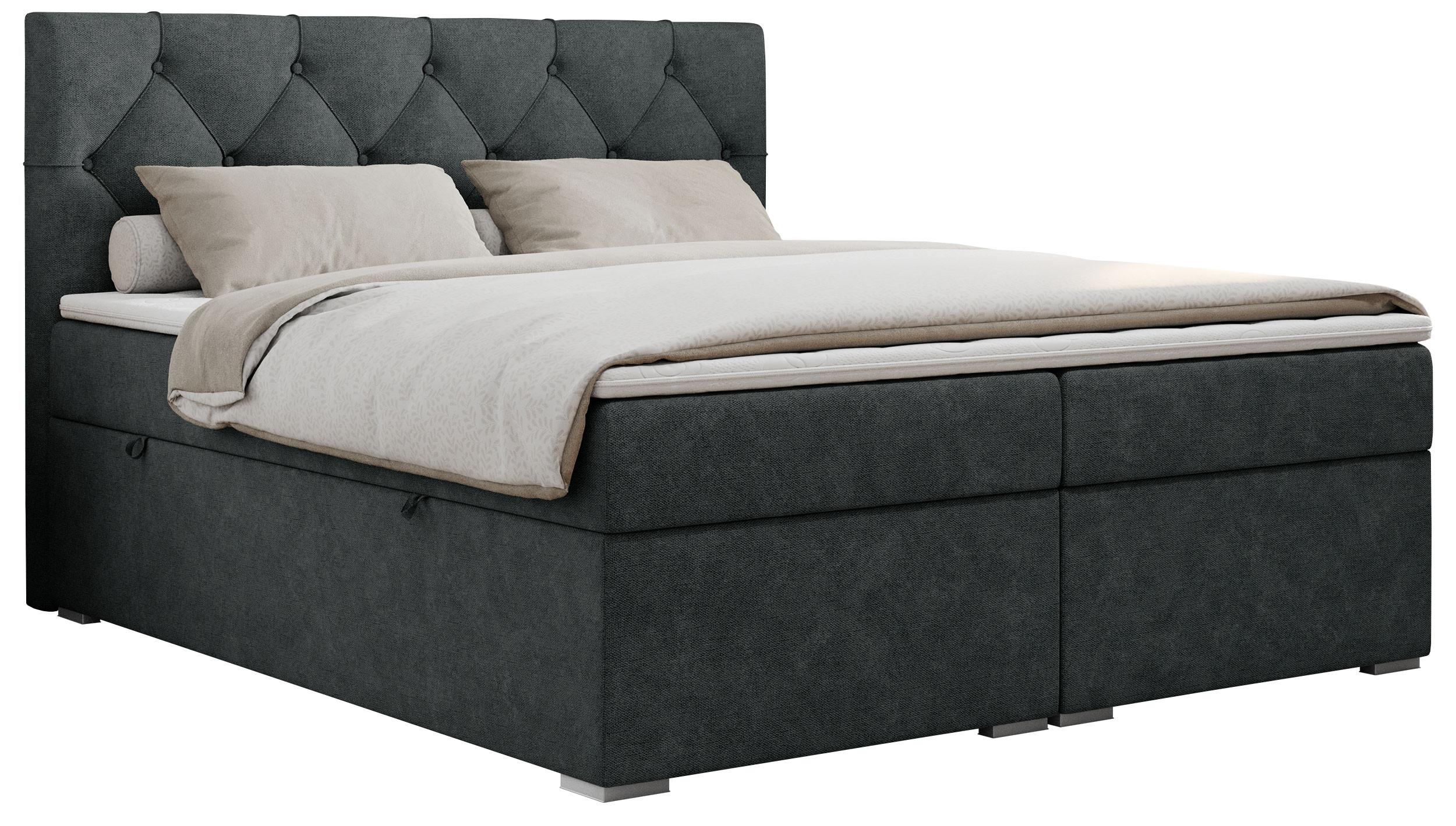 wohnli-moebel-suche-800000648621 Wohnli Möbelsuche - BOXBETT ALDA 120/200 Dunkelgrau Struktur - H3