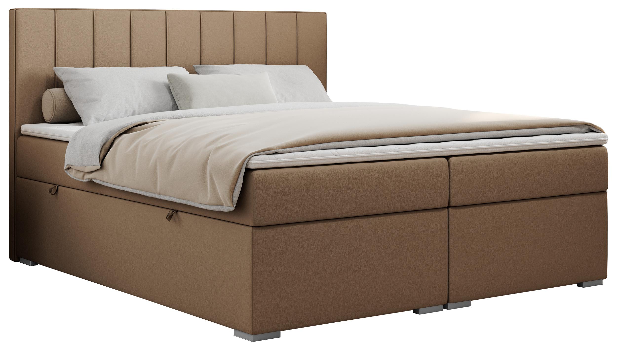 wohnli-moebel-suche-800000648694 Wohnli Möbelsuche - BOXBETT ALLY 140/200 Braun Kunstleder - H4