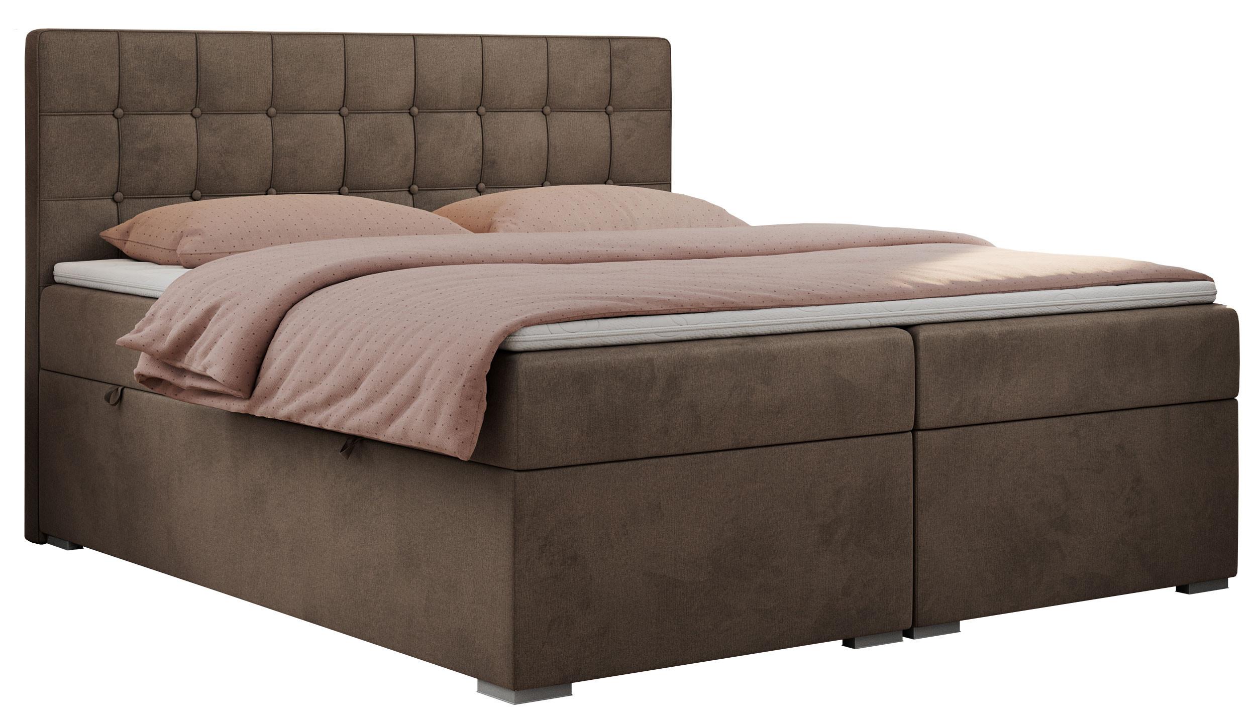 wohnli-moebel-suche-800000648964 Wohnli Möbelsuche - BOXBETT CARMEN 120/200 Braun Velvet - H3