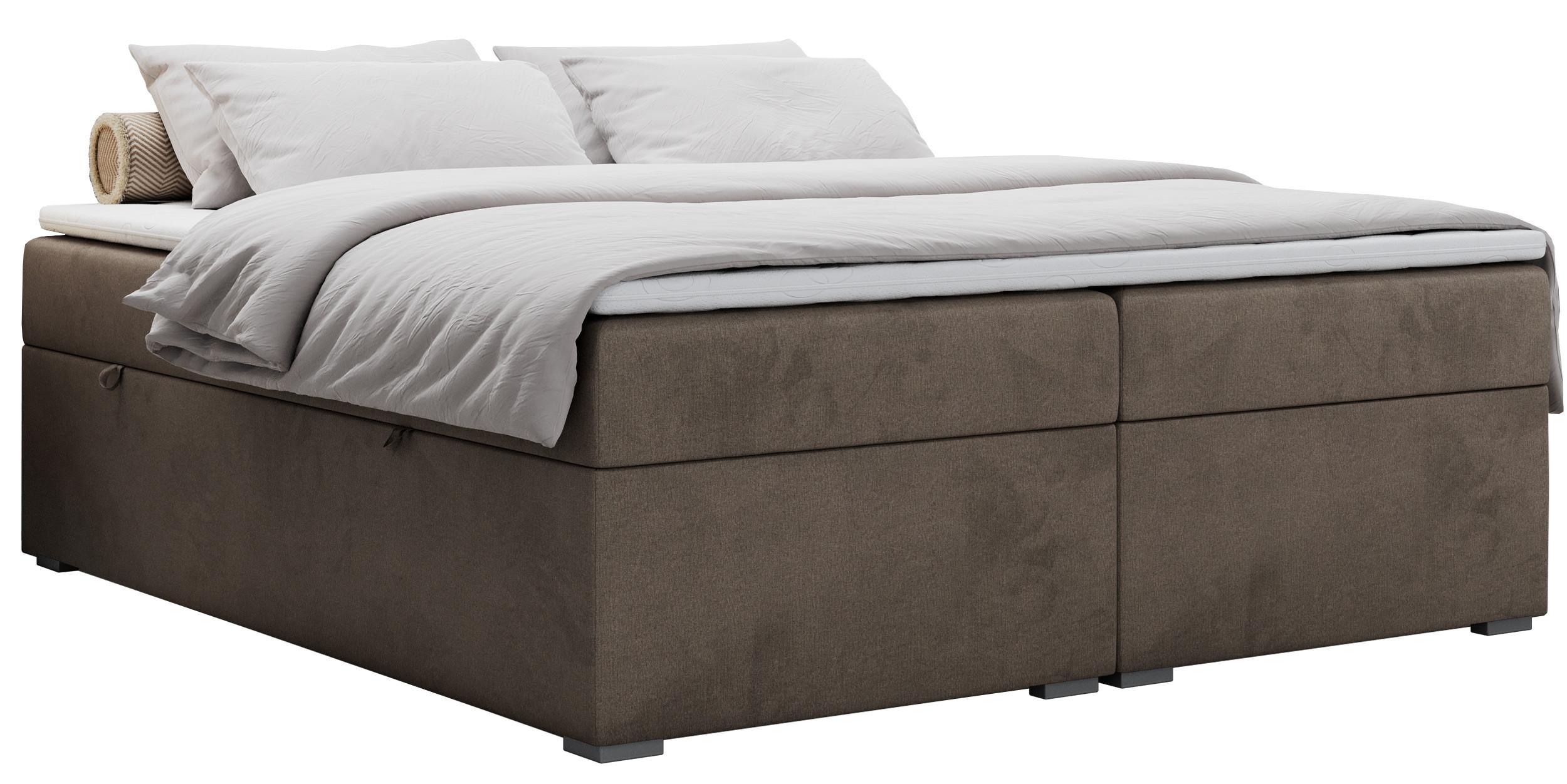 wohnli-moebel-suche-800000649118 Wohnli Möbelsuche - BOXBETT BESS 120/200 Braun Velvet - H3